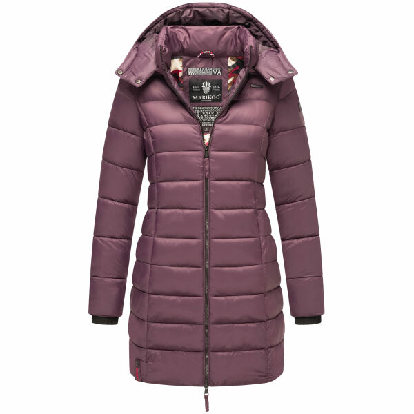 Marikoo Abendsternchen Damen Winterjacke gesteppt Dusty Plum-Größe S - Gr. 36