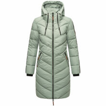 Marikoo Armasa lange Damen Winter Steppjacke Smokey Mint Größe M - Gr. 38