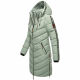 Marikoo Armasa lange Damen Winter Steppjacke Smokey Mint Größe L - Gr. 40
