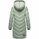 Marikoo Armasa lange Damen Winter Steppjacke Smokey Mint Größe L - Gr. 40