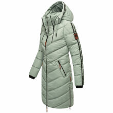 Marikoo Armasa lange Damen Winter Steppjacke Smokey Mint Größe XXL - Gr. 44