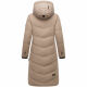 Marikoo Benikoo Damen lange Winterjacke Taupe Grey-Größe S - Gr. 36