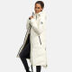 Marikoo Benikoo Damen lange Winterjacke Offwhite-Größe S - Gr. 36