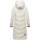 Marikoo Benikoo Damen lange Winterjacke Offwhite-Größe S - Gr. 36