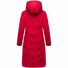 Marikoo Benikoo Damen lange Winterjacke Deep Red-Größe XL - Gr. 42