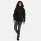 Marikoo Bikoo Damen gefütterte Winterjacke mit Teddyfell Schwarz - Schwarz Größe M - Gr. 38