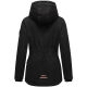 Marikoo Bikoo Damen gefütterte Winterjacke mit Teddyfell Schwarz - Schwarz Größe L - Gr. 40
