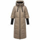 Navahoo Ciao Miau Damen lange Winterjacke B988 Taupe Grey Größe XL - Gr. 42