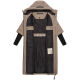 Navahoo Ciao Miau Damen lange Winterjacke B988 Taupe Grey Größe XXL - Gr. 44