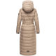 Navahoo Das Teil XIV Damen Winter Steppmantel Taupe Grey-Größe S - Gr. 36