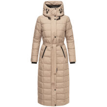 Navahoo Das Teil XIV Damen Winter Steppmantel Taupe Grey-Größe XXL - Gr. 44
