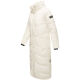 Navahoo Hingucker Damen lange Winterjacke Offwhite Größe M - Gr. 38