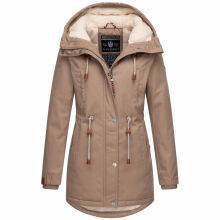 Navahoo Ireliaa Damen Winterjacke Taupe Grey Größe S - Gr. 36