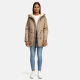 Navahoo Ireliaa Damen Winterjacke Taupe Grey Größe S - Gr. 36
