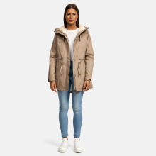Navahoo Ireliaa Damen Winterjacke Taupe Grey Größe M - Gr. 38