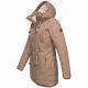 Navahoo Ireliaa Damen Winterjacke Taupe Grey Größe L - Gr. 40