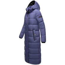 Navahoo Isalie Damen lange Winterjacke gesteppt Blue Violet Größe XS - Gr. 34