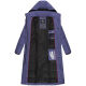 Navahoo Isalie Damen lange Winterjacke gesteppt Blue Violet Größe XS - Gr. 34