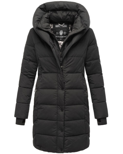 Navahoo Knutschilein Damen Winter Steppjacke Schwarz Größe XXXL - Gr. 46