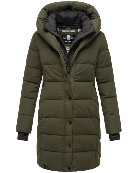 Navahoo Knutschilein Damen Winter Steppjacke Dark Olive Größe XXXL - Gr. 46