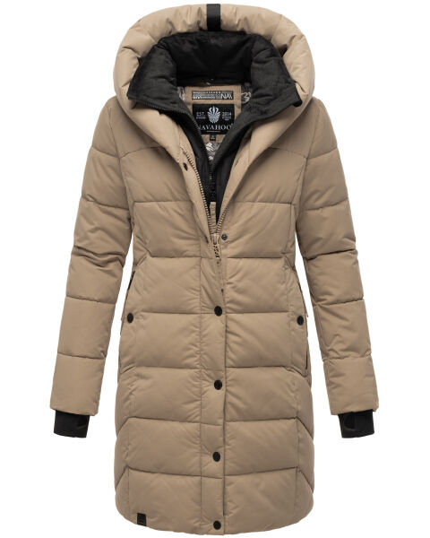 Navahoo Knutschilein ladies winter jacket Taupe Grey