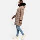 Navahoo Lotusblüte Princess Damen lange Winter Steppjacke Taupe Grey Größe L - Gr. 40