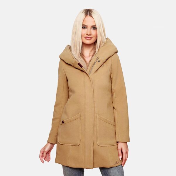 Marikoo Maikoo Damen Trenchcoat Wintermantel Camel Größe XXXXL - Gr. 48