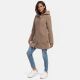 Marikoo Maikoo Damen Trenchcoat Wintermantel Taupe Grey Größe XXXL - Gr. 46
