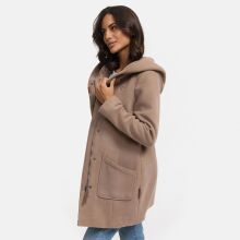 Marikoo Maikoo Damen Trenchcoat Wintermantel Taupe Grey Größe XXXXL - Gr. 48