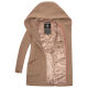 Marikoo Maikoo Damen Trenchcoat Wintermantel Taupe Grey Größe XXXXL - Gr. 48