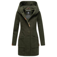 Marikoo Maikoo Damen Trenchcoat Wintermantel Olive Größe XXXXL - Gr. 48