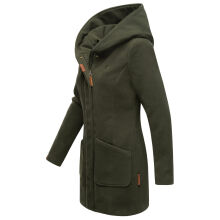 Marikoo Maikoo Damen Trenchcoat Wintermantel Olive Größe XXXXL - Gr. 48