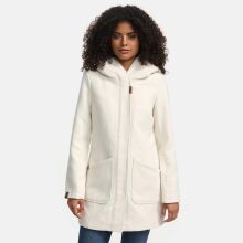 Marikoo Maikoo Damen Trenchcoat Wintermantel Offwhite Größe M - Gr. 38