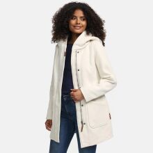 Marikoo Maikoo Damen Trenchcoat Wintermantel Offwhite Größe L - Gr. 40