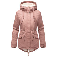 Marikoo Manolya Damen Parka Winterjacke mit Teddyfell Terracotta Größe XXXL - Gr. 46