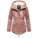 Marikoo Manolya Damen Parka Winterjacke mit Teddyfell Terracotta Größe XXXL - Gr. 46