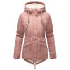 Marikoo Manolya Damen Parka Winterjacke mit Teddyfell Terracotta Größe XXXL - Gr. 46