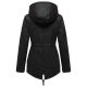 Marikoo Manolya Damen Parka Winterjacke mit Teddyfell Schwarz - Schwarz Größe XXL - Gr. 44