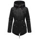 Marikoo Manolya Damen Parka Winterjacke mit Teddyfell Schwarz - Schwarz Größe XXL - Gr. 44