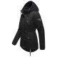 Marikoo Manolya Damen Parka Winterjacke mit Teddyfell Schwarz - Schwarz Größe XXL - Gr. 44