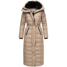 Navahoo Das Teil XIV Damen Winter Steppmantel Taupe Grey-Größe XXXL - Gr. 46