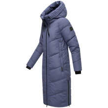 Marikoo Nadaree lange Damen Winter Steppjacke Blue Violet Größe M - Gr. 38