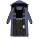Marikoo Nadaree lange Damen Winter Steppjacke Blue Violet Größe M - Gr. 38