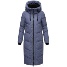 Marikoo Nadaree lange Damen Winter Steppjacke Blue Violet Größe L - Gr. 40