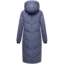 Marikoo Nadaree lange Damen Winter Steppjacke Blue Violet Größe L - Gr. 40