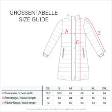 Marikoo Nadaree lange Damen Winter Steppjacke Blue Violet Größe XXL - Gr. 44