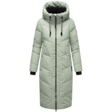 Marikoo Nadaree lange Damen Winter Steppjacke Smokey Mint Größe M - Gr. 38