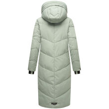 Marikoo Nadaree lange Damen Winter Steppjacke Smokey Mint Größe M - Gr. 38