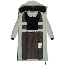 Marikoo Nadaree lange Damen Winter Steppjacke Smokey Mint Größe M - Gr. 38