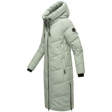 Marikoo Nadaree lange Damen Winter Steppjacke Smokey Mint Größe XXL - Gr. 44